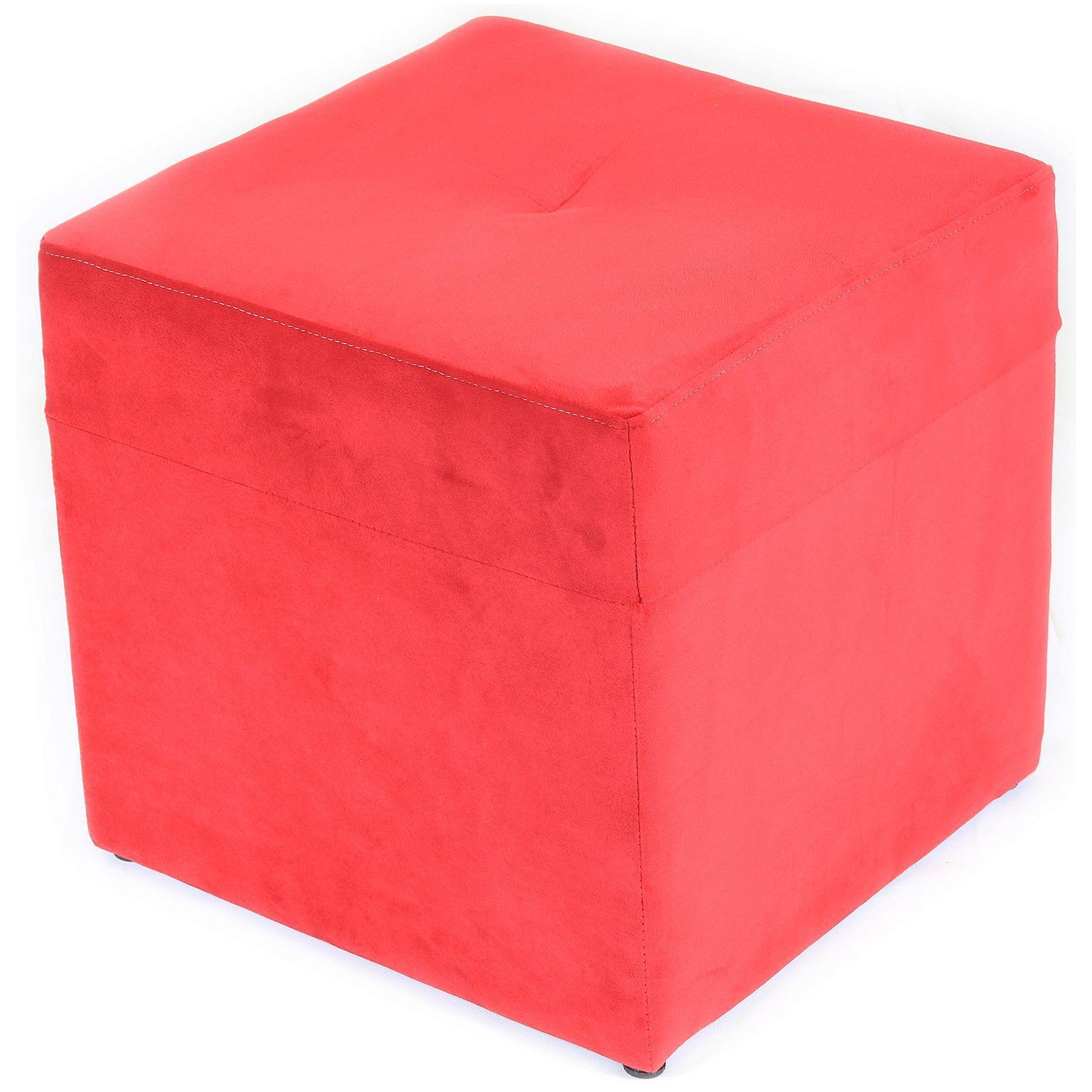 Juego de Living Valentina de Felpa - Rojo-4