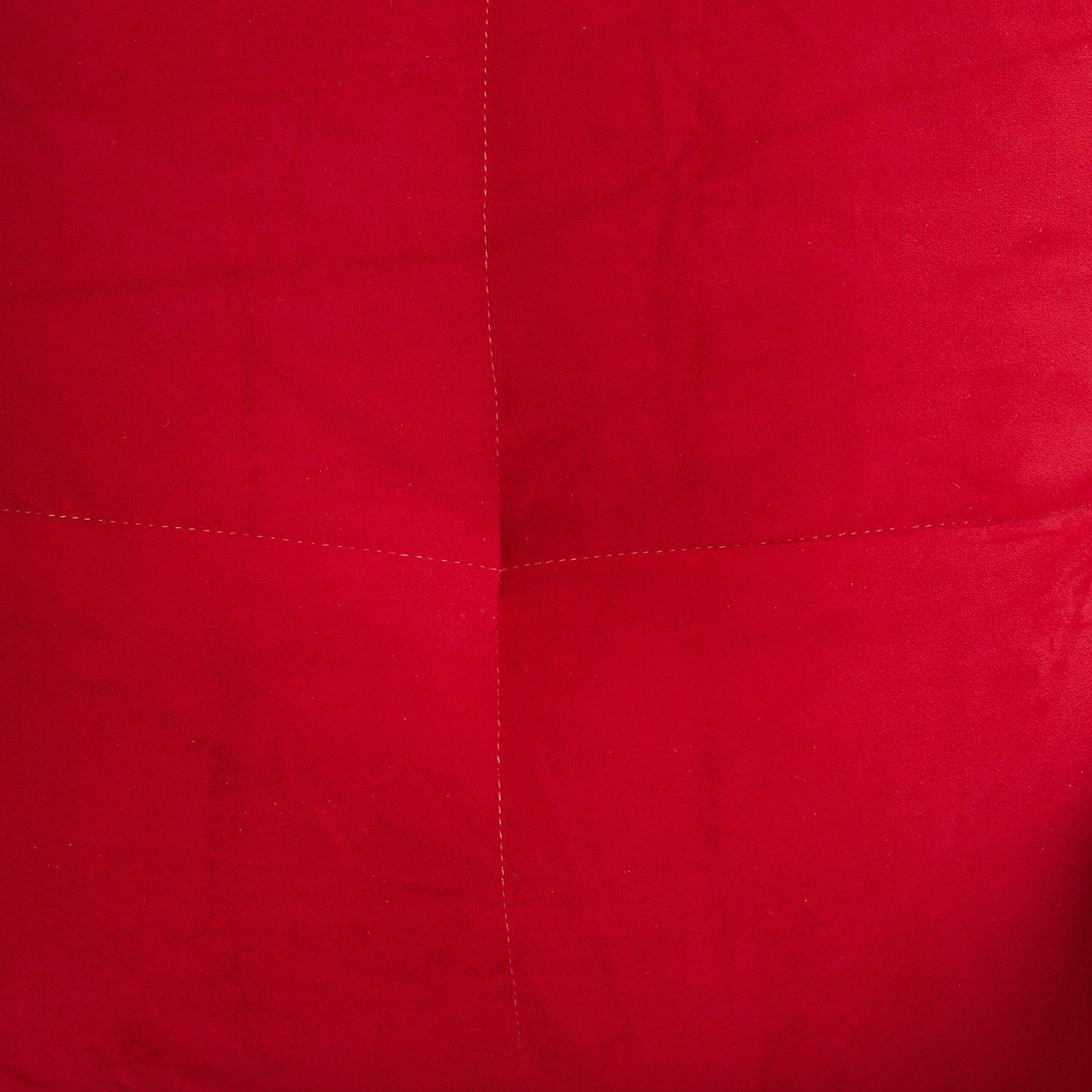 Sofá Seccional Valentina de Felpa - Rojo-7