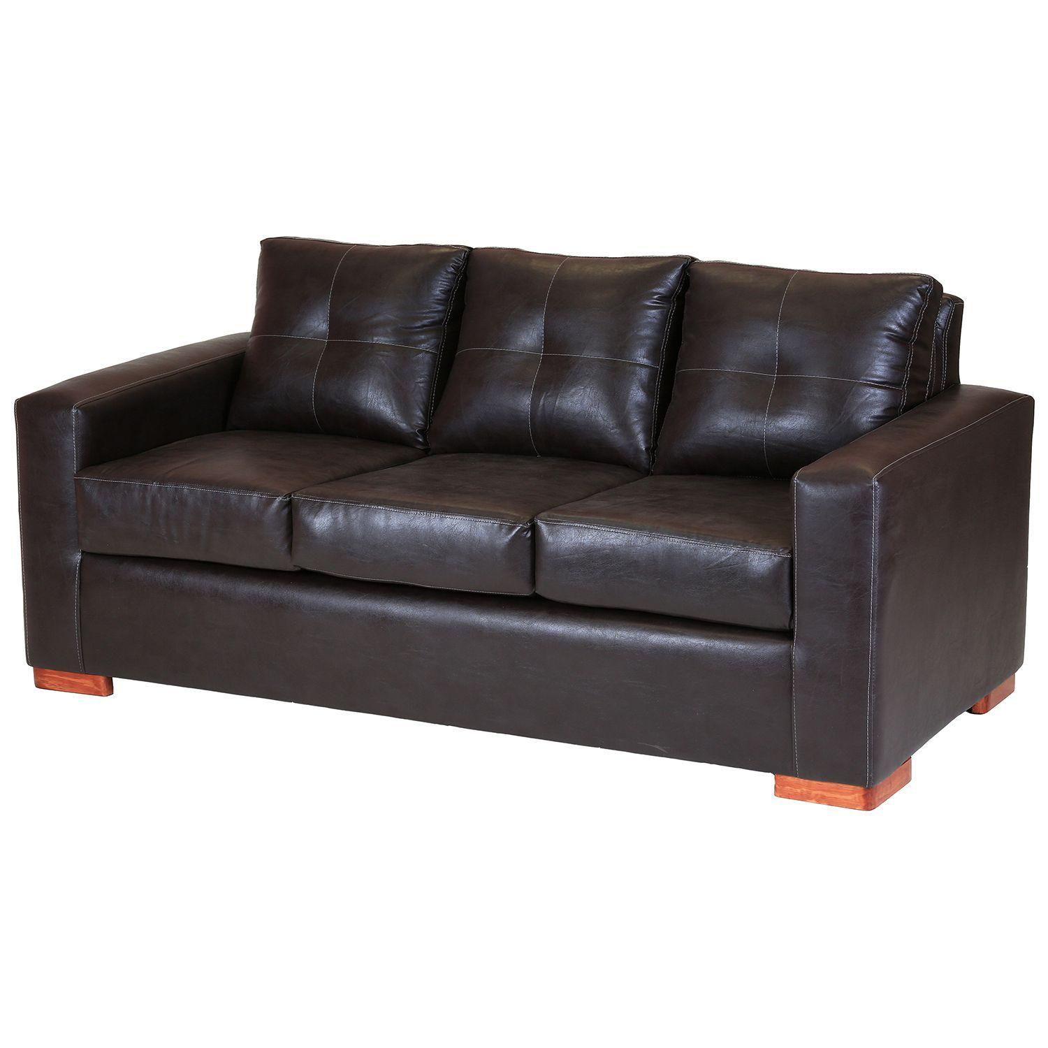 Roma 3-2-1 Cuerpo Cuero Sintetico Pu - Café Moro-2