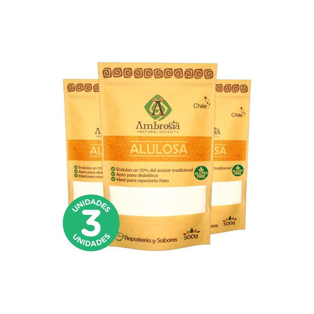 Pack 3 Alulosa libre de Gluten y Vegano 500gr-0