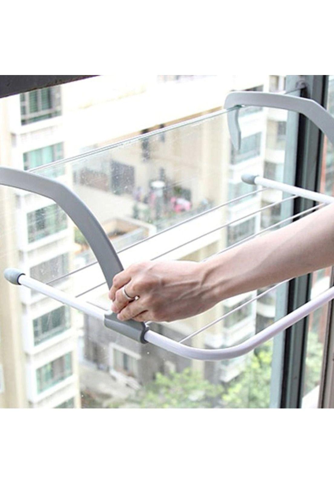 Tendedero Secador De Ropa Plegable Colgador Para Balcon-2