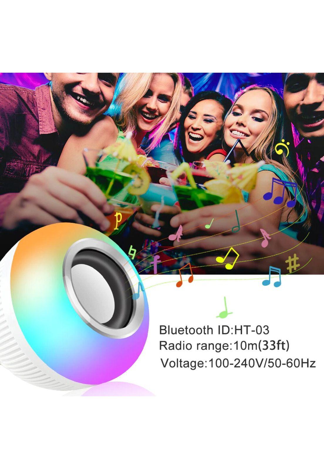 Ampolletas Led Rgb Parlante Bluetooth Control Remoto-5