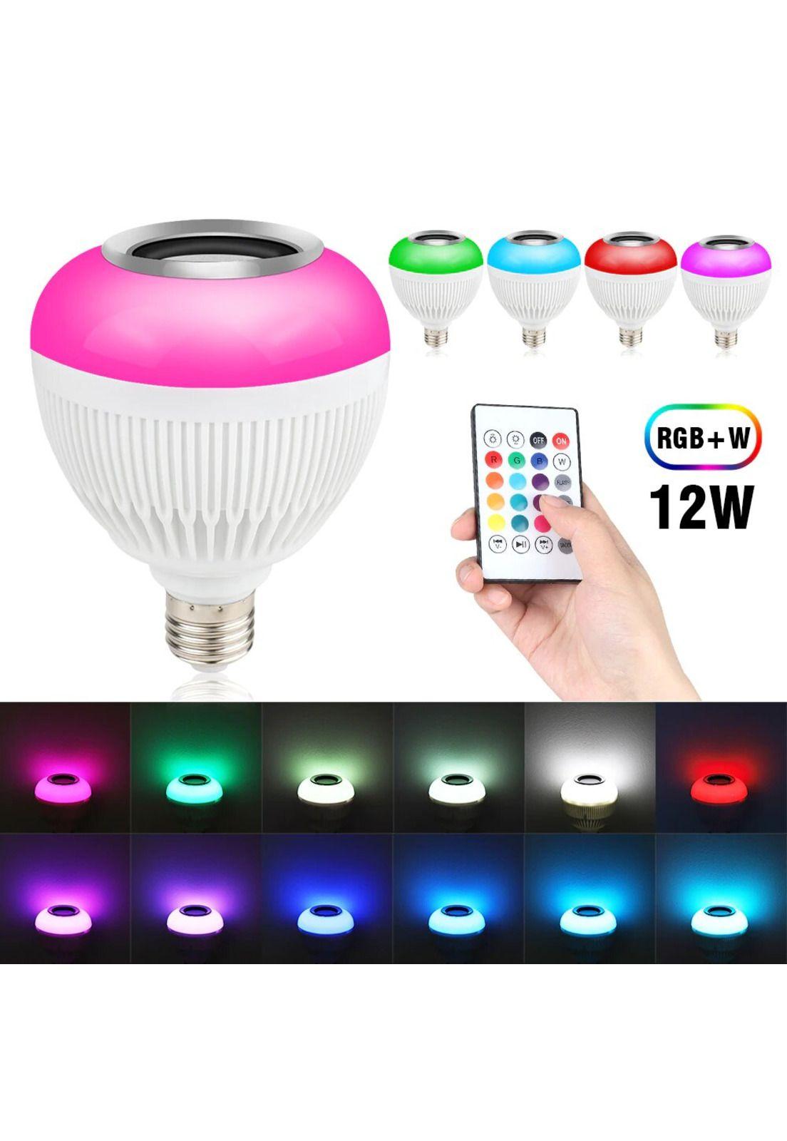 Ampolletas Led Rgb Parlante Bluetooth Control Remoto-6