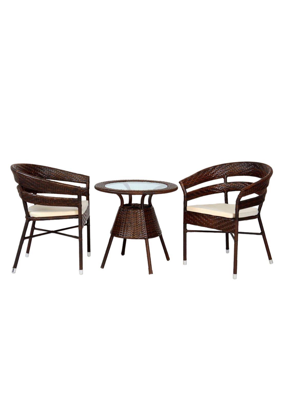 Juego De Terraza Ratan 2 Sillas Borneo-0