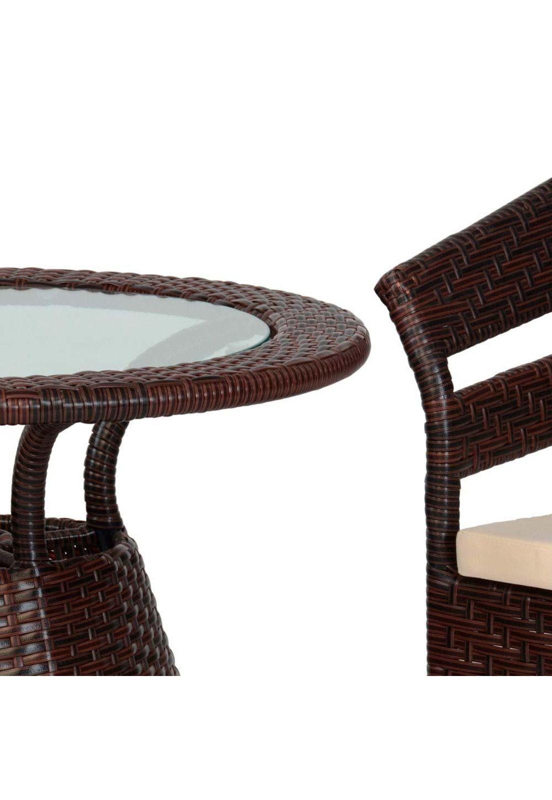 Juego De Terraza Ratan 2 Sillas Borneo-1