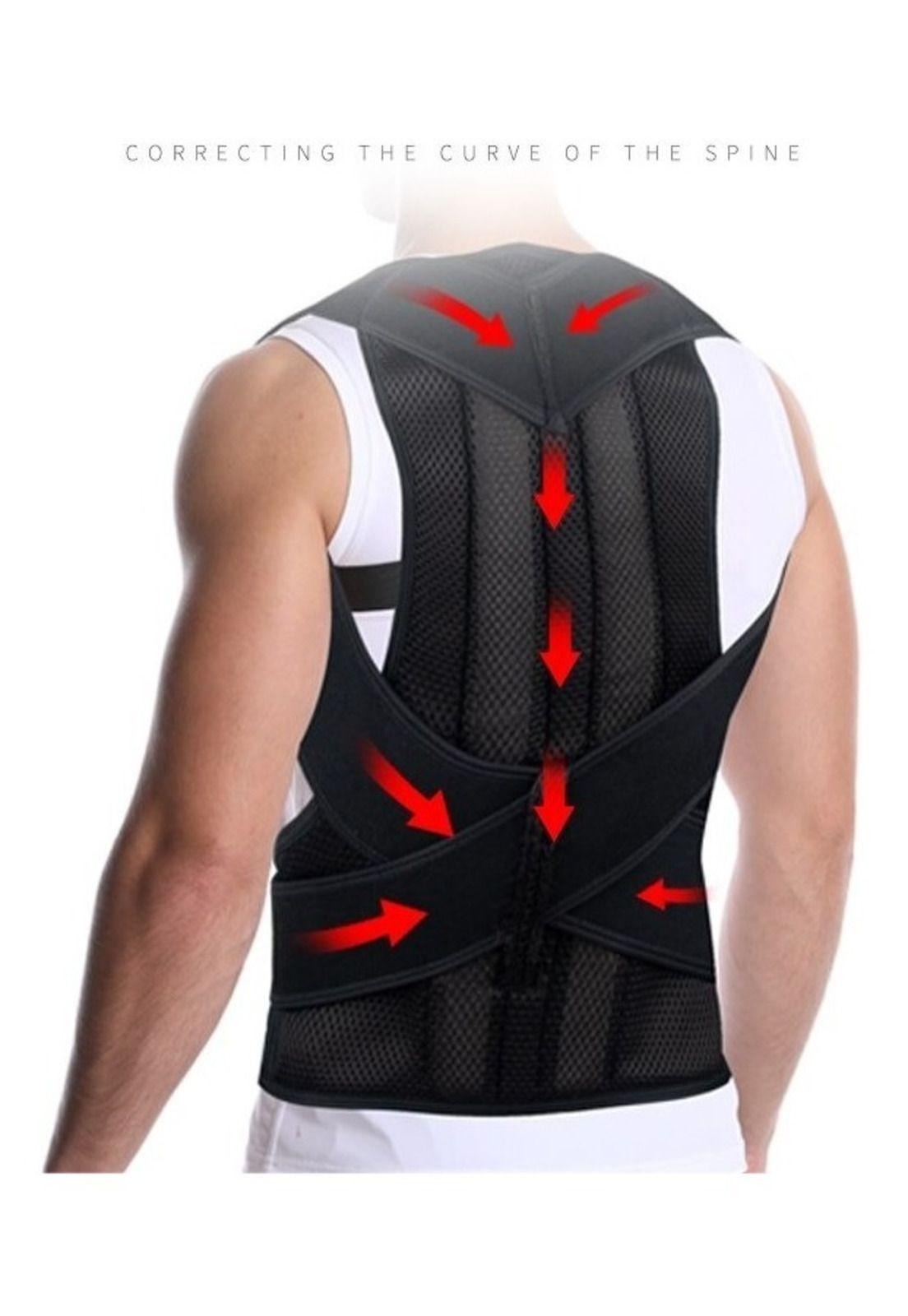 Faja Corrector Espalda Lumbar Hombre Mujer-2