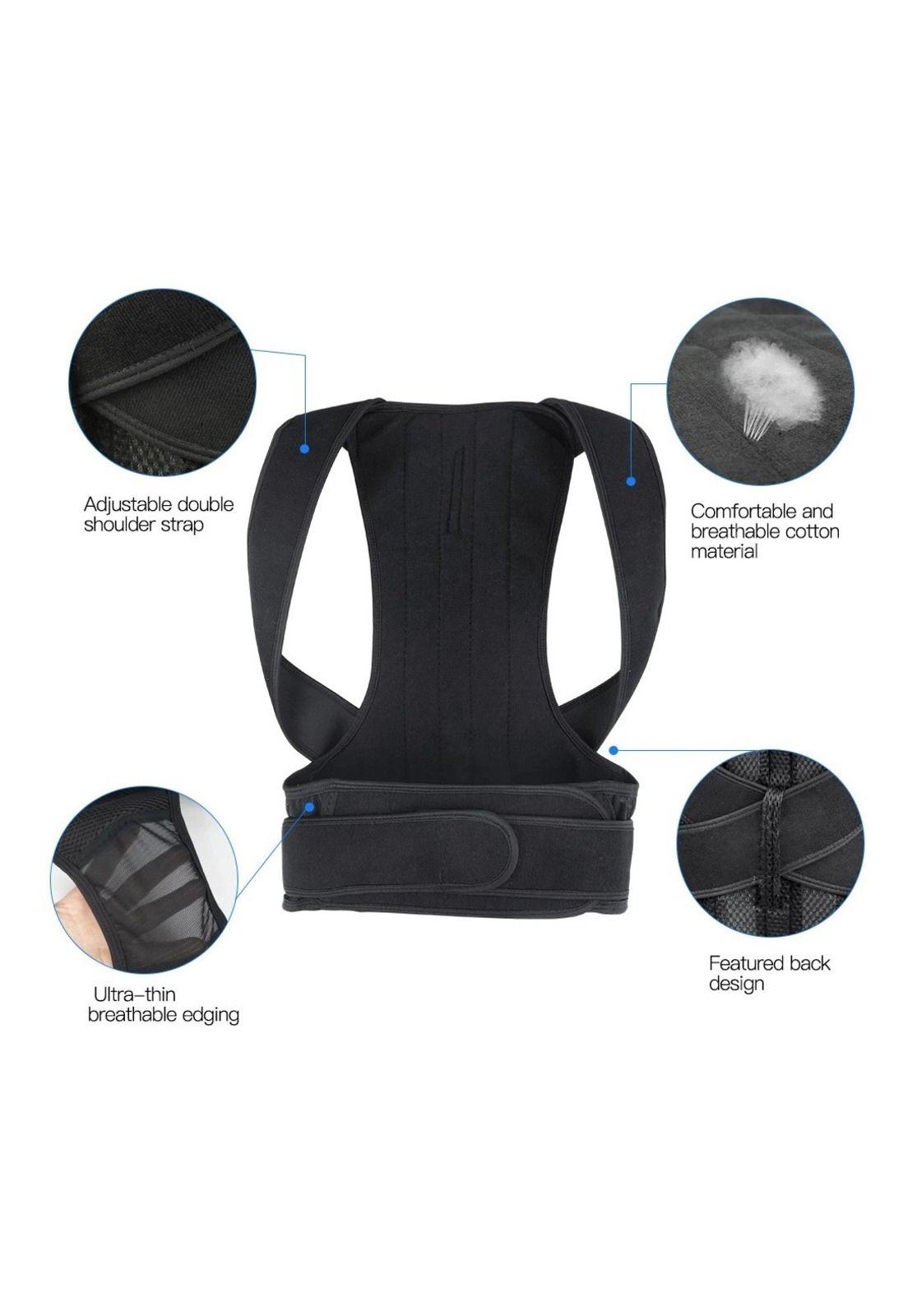 Faja Corrector Espalda Lumbar Hombre Mujer-4