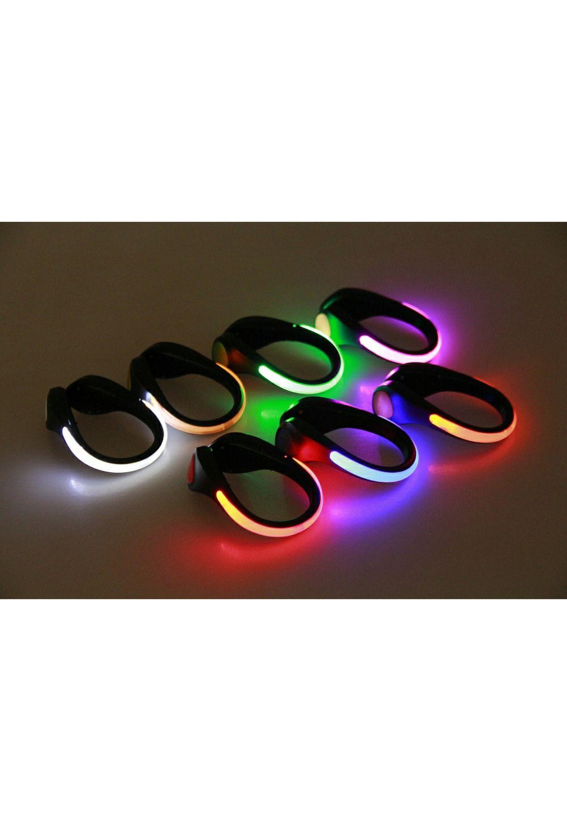 Luces Para Zapatillas Bicicleta Ciclismo Running 2 Unidades Multicolor-2