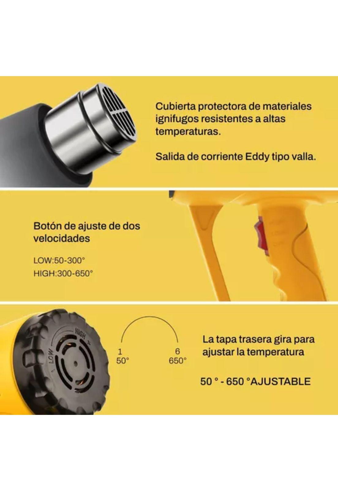 Pistola De Calor Aire Caliente 2000w-2