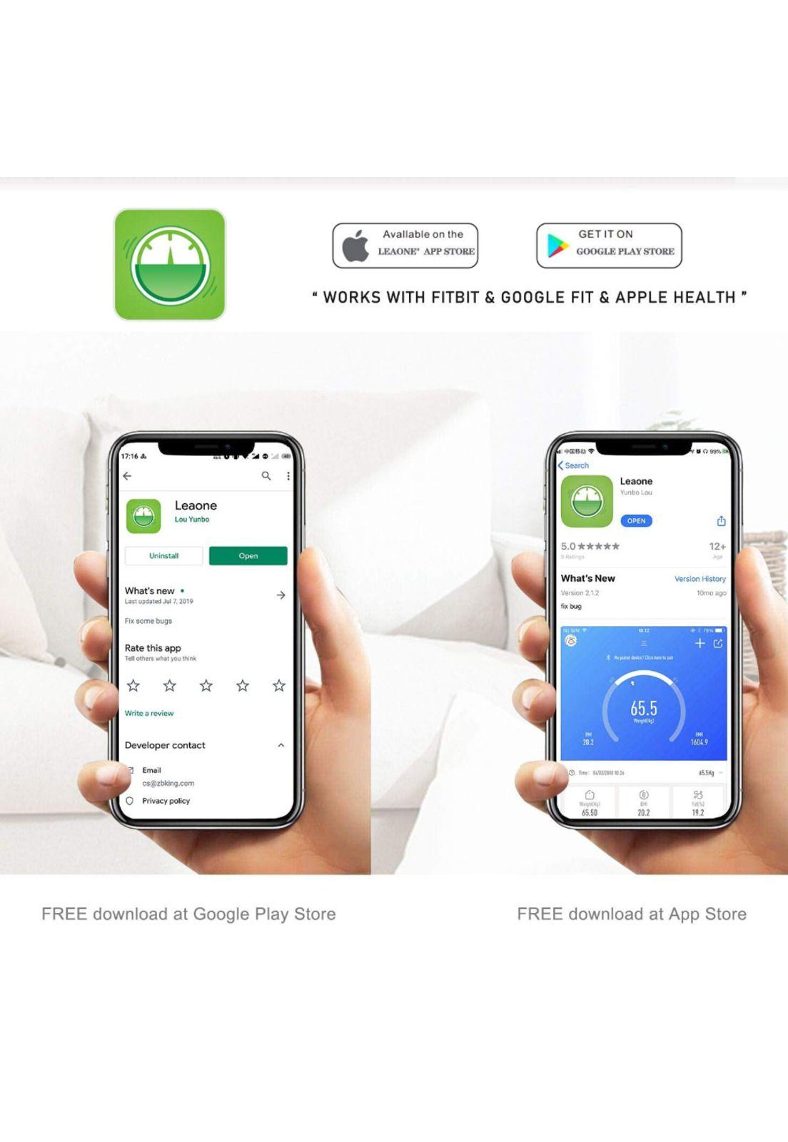 Pesa Inteligente De Baño Bascula Balanza Digital Bluetooth-2