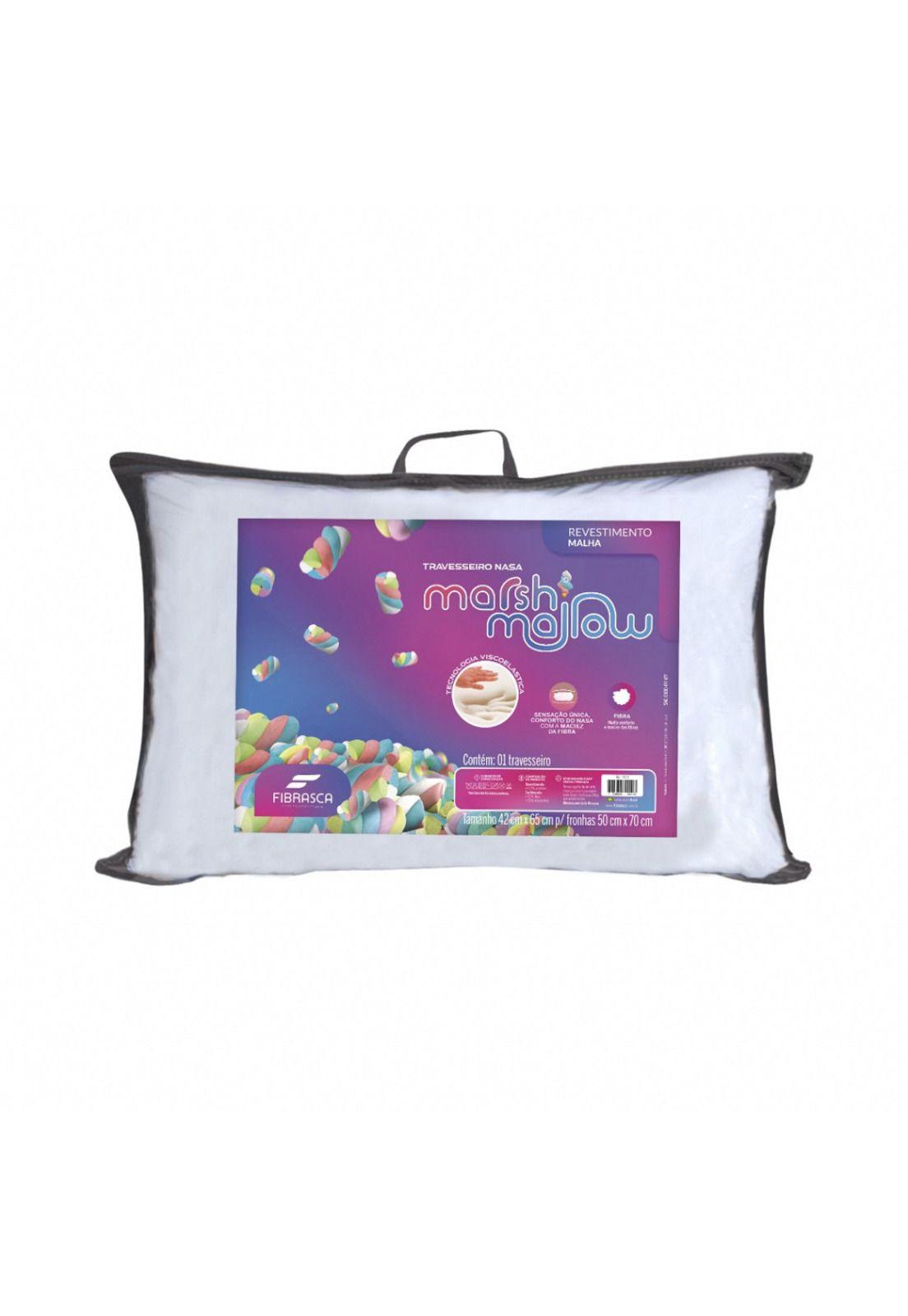Almohada Viscoelastica Fibrasca Nasa Marshmallow-0