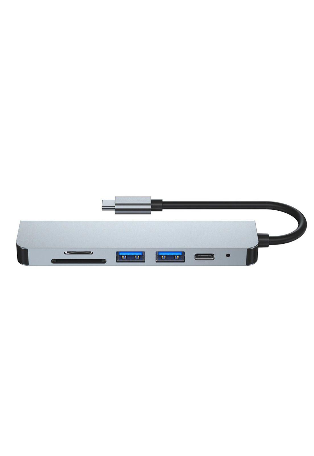 Hub Adaptador Usb-c 6 En 1 (Hdmi, 2x Usb 3.0, Tf, Sd, Usb-c)-8