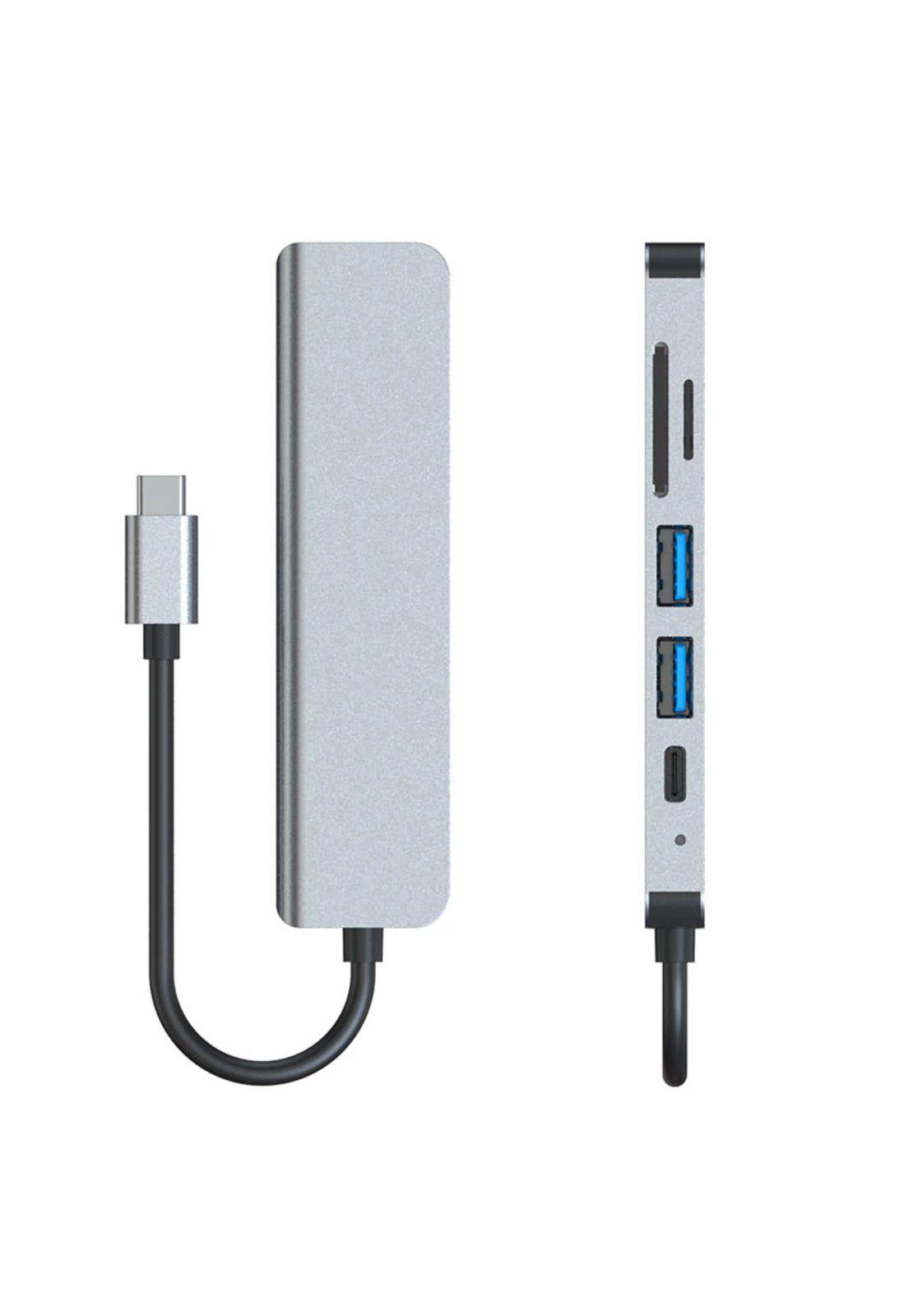 Hub Adaptador Usb-c 6 En 1 (Hdmi, 2x Usb 3.0, Tf, Sd, Usb-c)-9