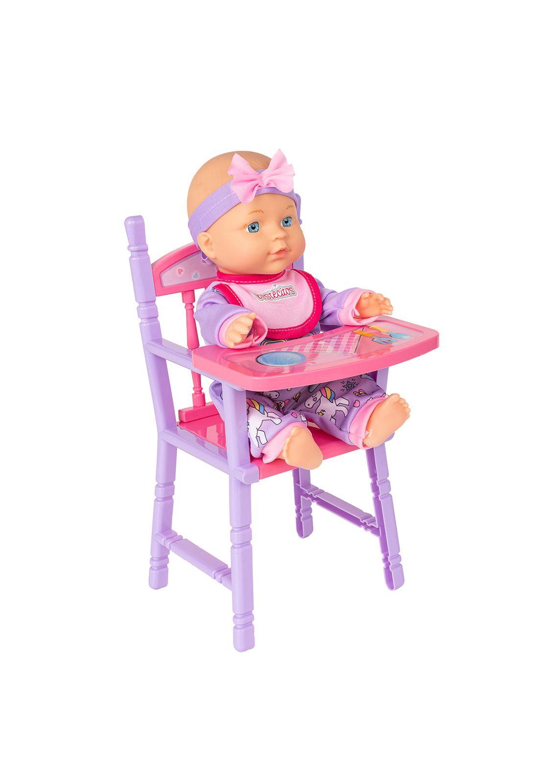 Muñeca Bebe De Juguete Bostecitos Con Silla Cuna Y Coche-3