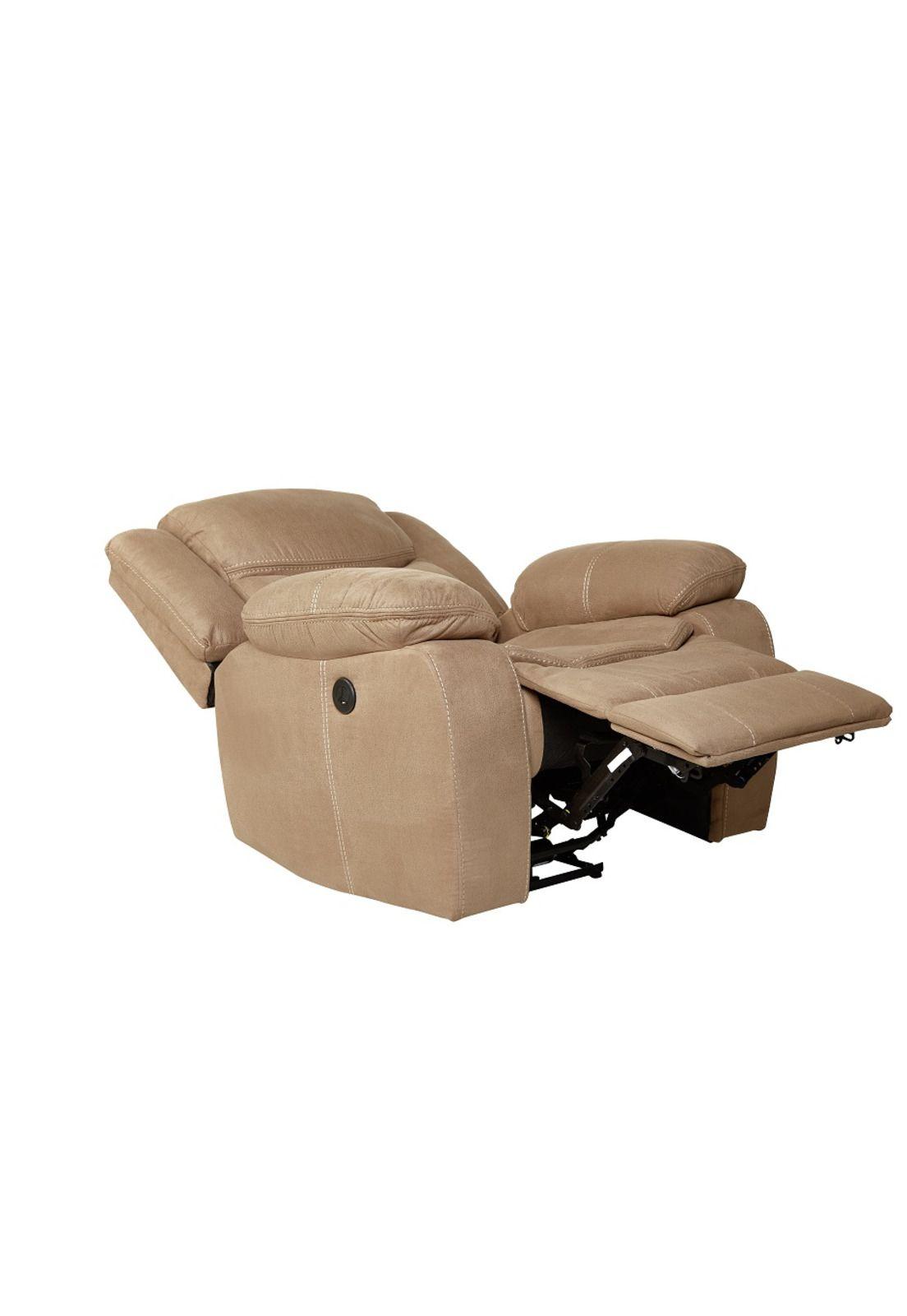 Sofa Reclinable Luxorecline 1 Cuerpo Café claro-3