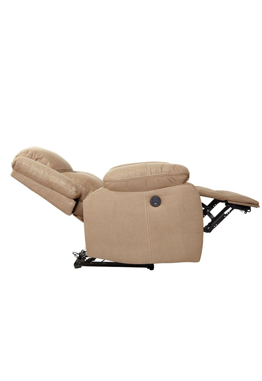 Sofa Reclinable Luxorecline 1 Cuerpo Café claro-4