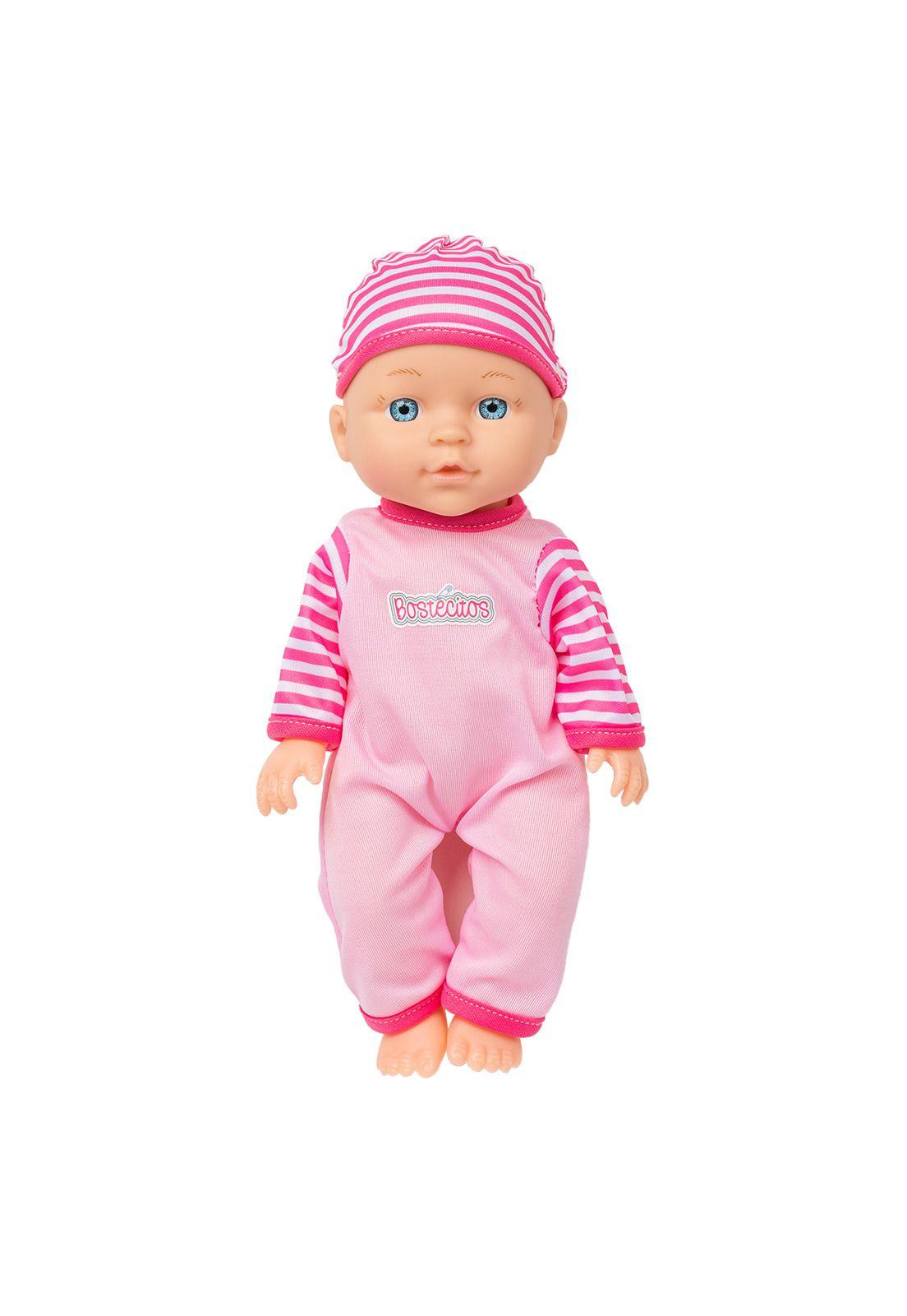 Muñeca Bebe De Juguete Bostecitos Con Cuna-3