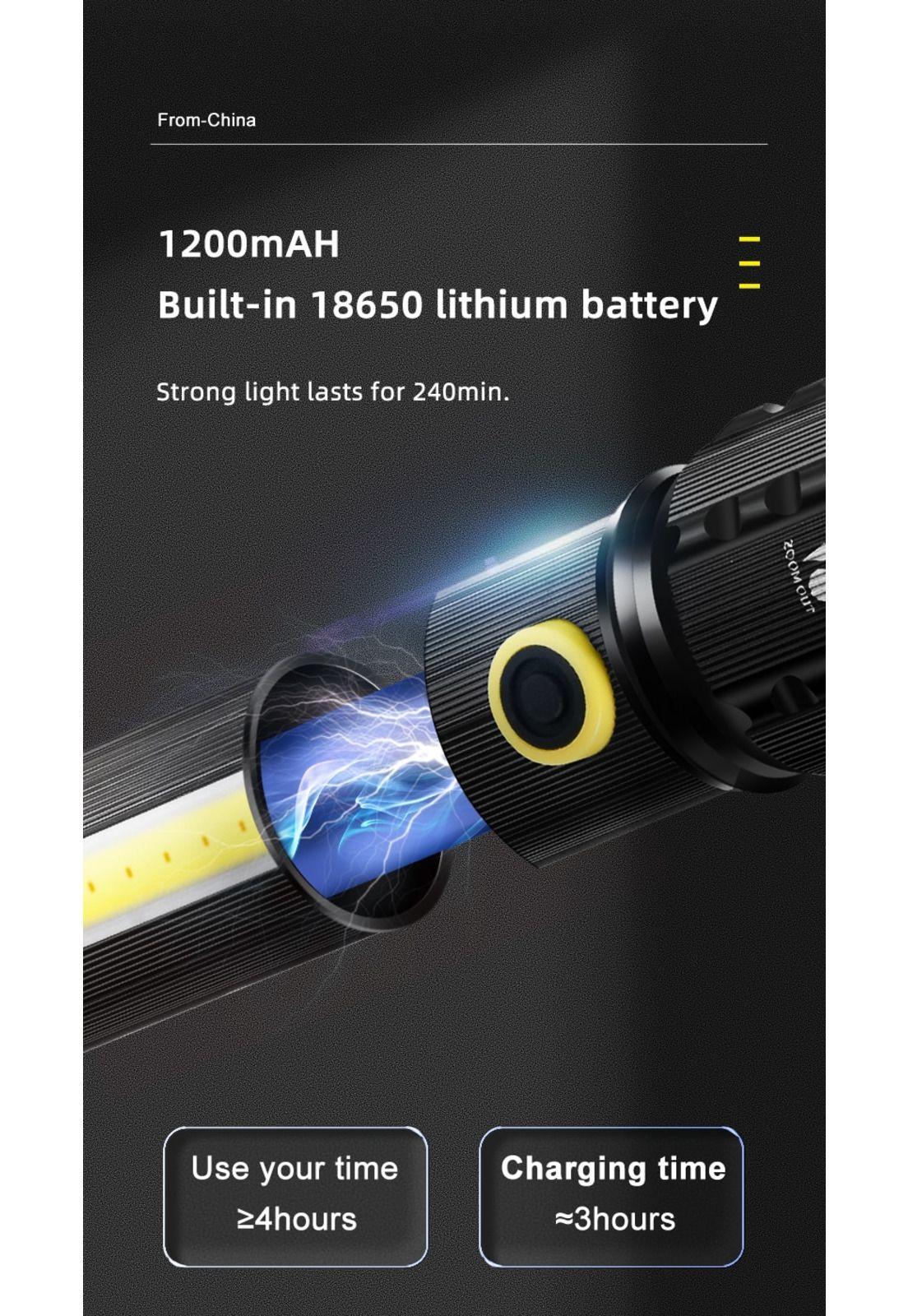Linterna Tactica Led Recargable P50-2