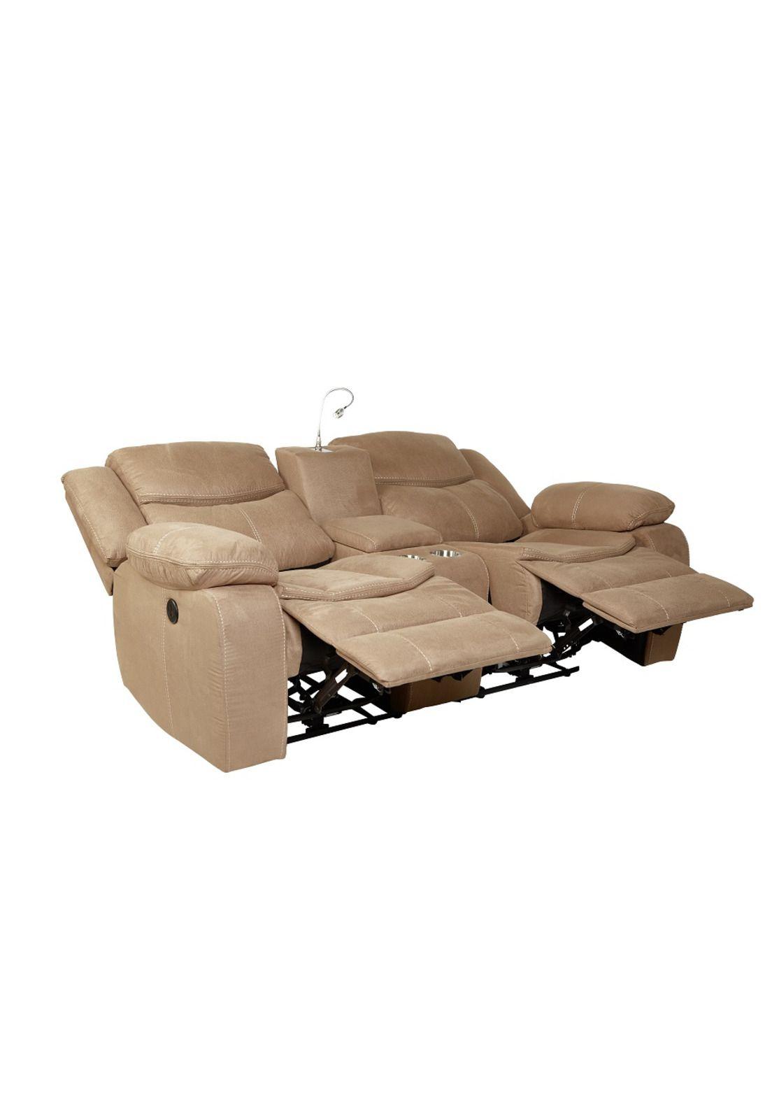 Sofa Reclinable Luxorecline 2 Cuerpos Café oscuro-2
