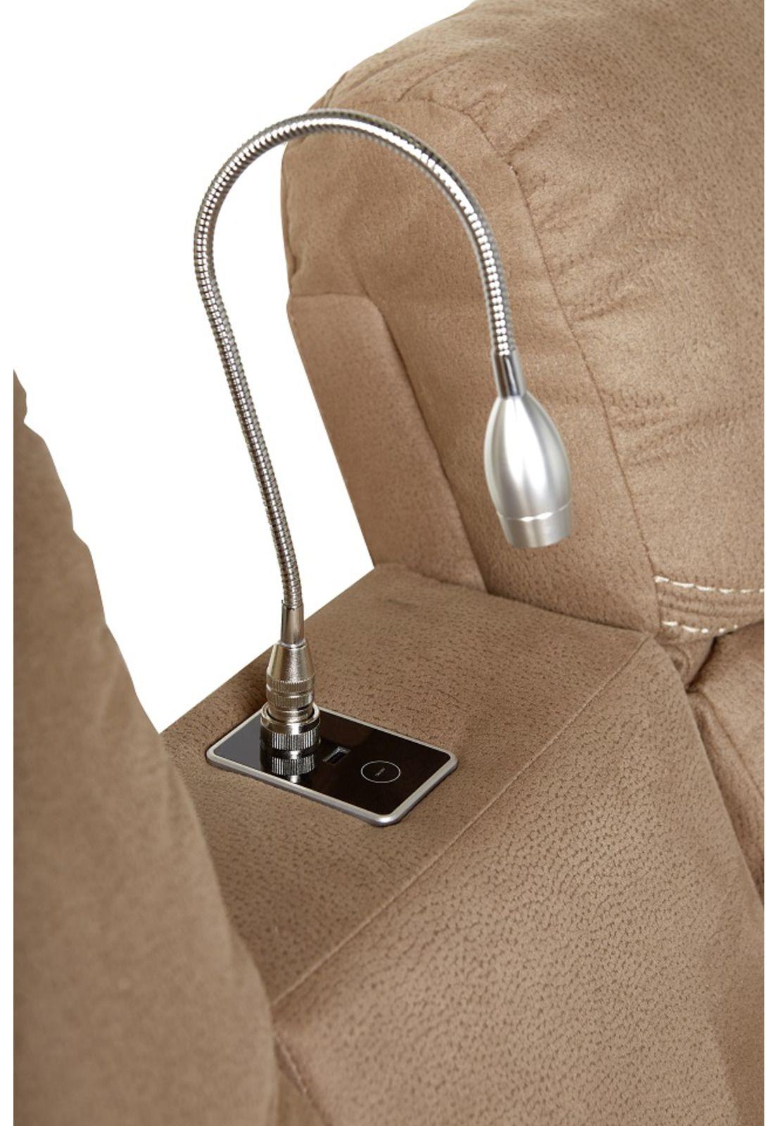 Sofa Reclinable Luxorecline 2 Cuerpos Café oscuro-5