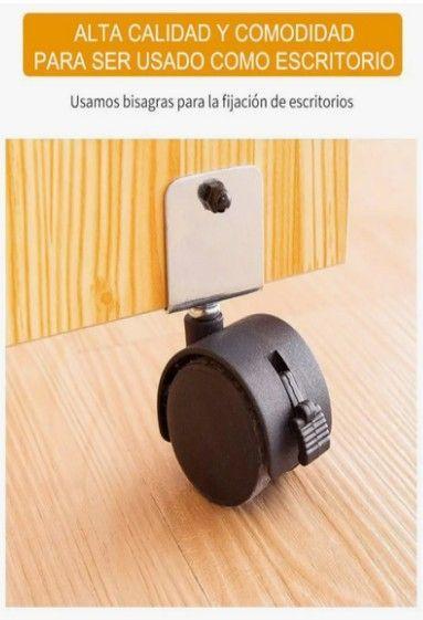 Comedor plegable multiuso + 4 taburetes Tono Bambú Nativo-3