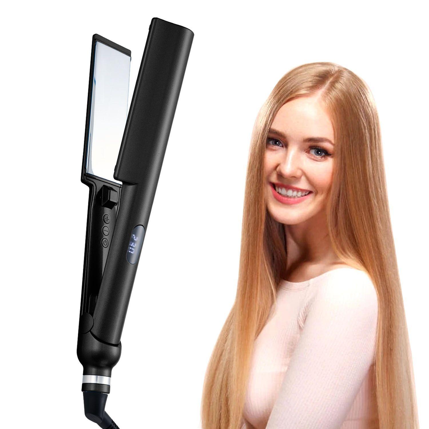 Alisador de Pelo digital Placas de Titanium Onlyou-2
