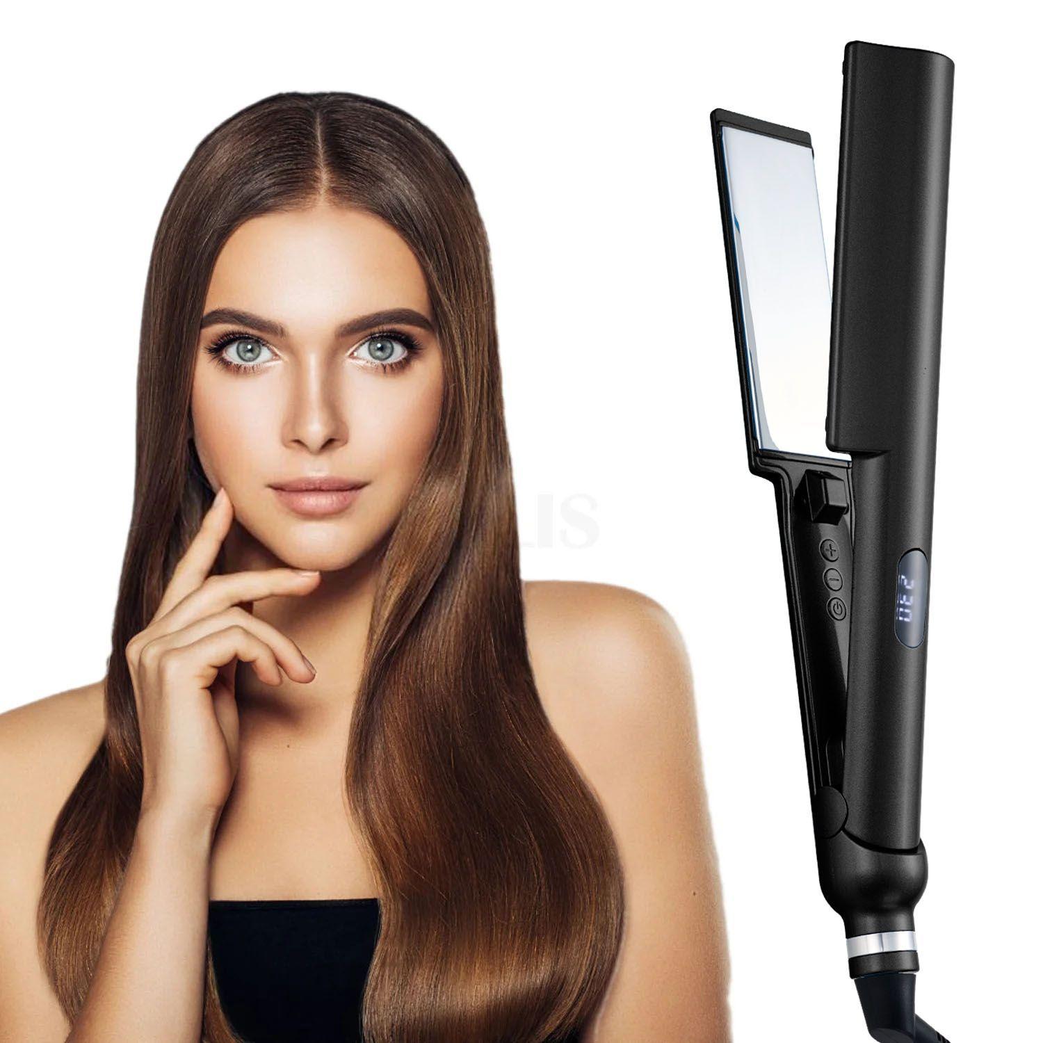 Alisador de Pelo digital Placas de Titanium Onlyou-3