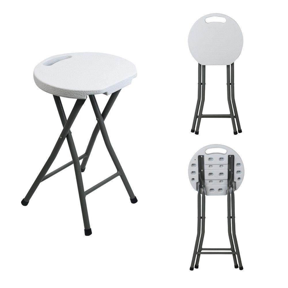 Juego de Comedor Mesa Plegable Maleta 120cm + 6 Taburetes Plegables-2