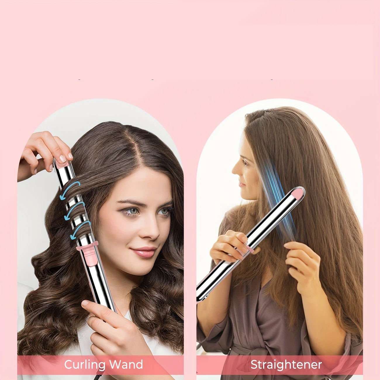 Alisadora curvas y Ondas Straightener Placas de Titanium Onlyou-4