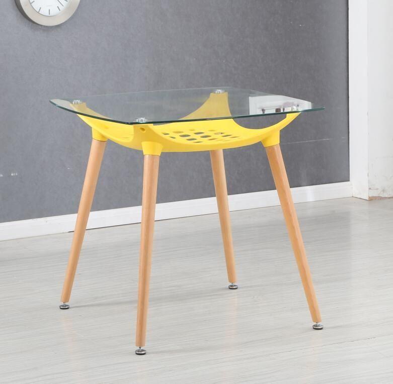 Mesa Comedor Shanghai Glass Yellow-1