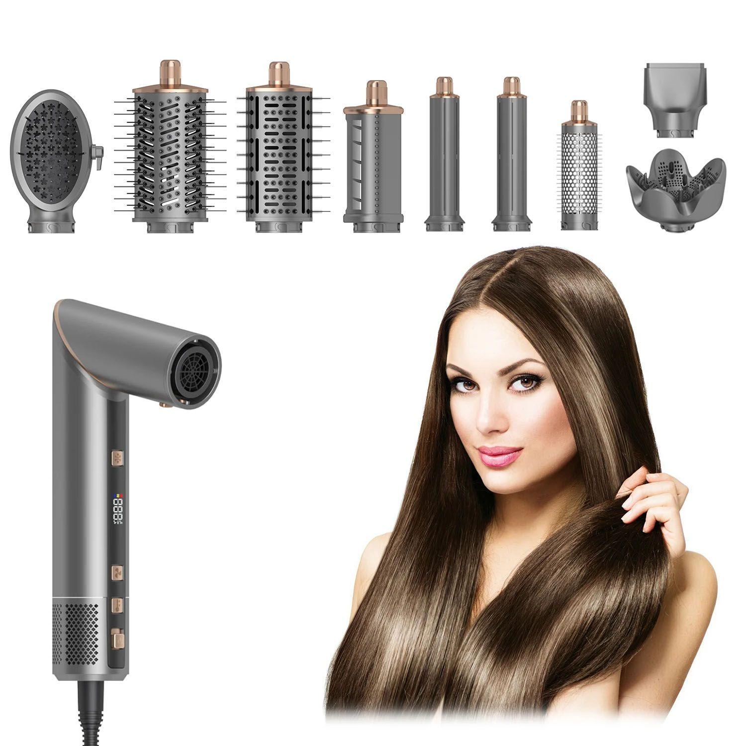 Secador de cabello 9 en 1 Profesional Airwrap con Iones Negativos Onlyou-5