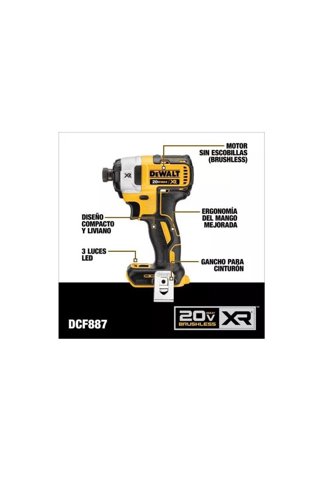 KIT 20V DEWALT DCK433D2 TALADRO+ATORNILLADOR IMPAC.+SIERRA CIRC+LINTERNA +2 BAT +CARG +BOLSO-2