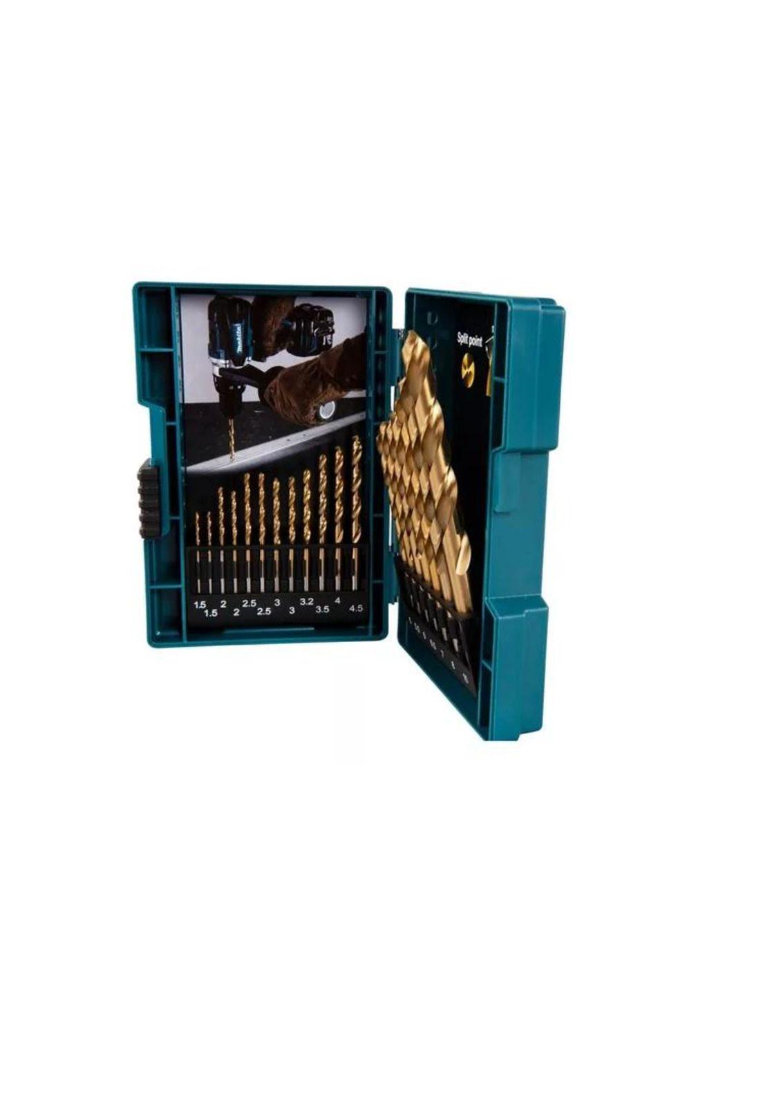 SET BROCA METAL HSS-TIN 19 PZAS MAKITA D-67527-1