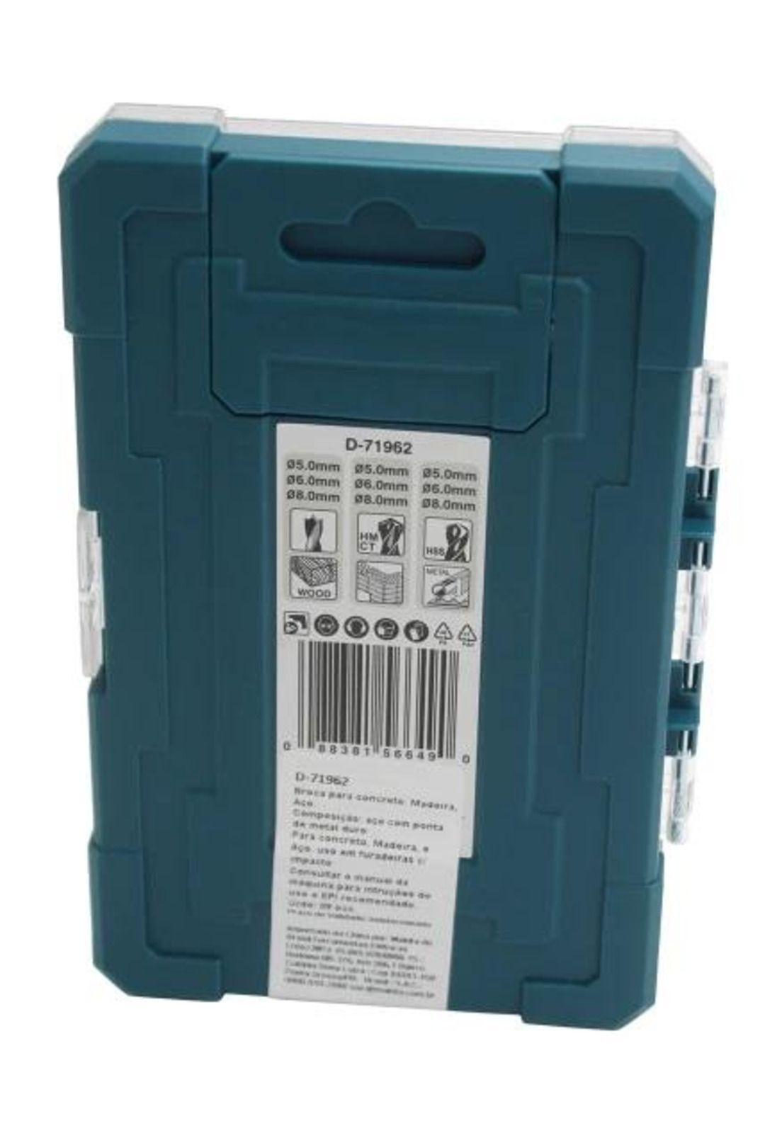 SET BROCAS MAKITA CD-71962 9 UN. METAL -MADERA-2