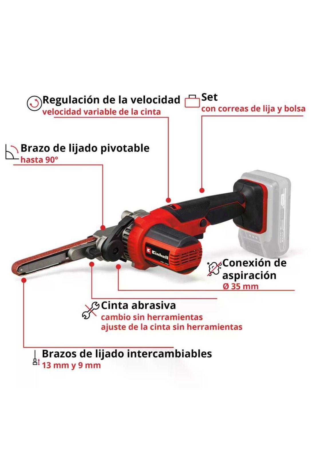 MINI LIJADORA DE BANDA EINHELL TE-BF 18 Li - Solo 18V-2