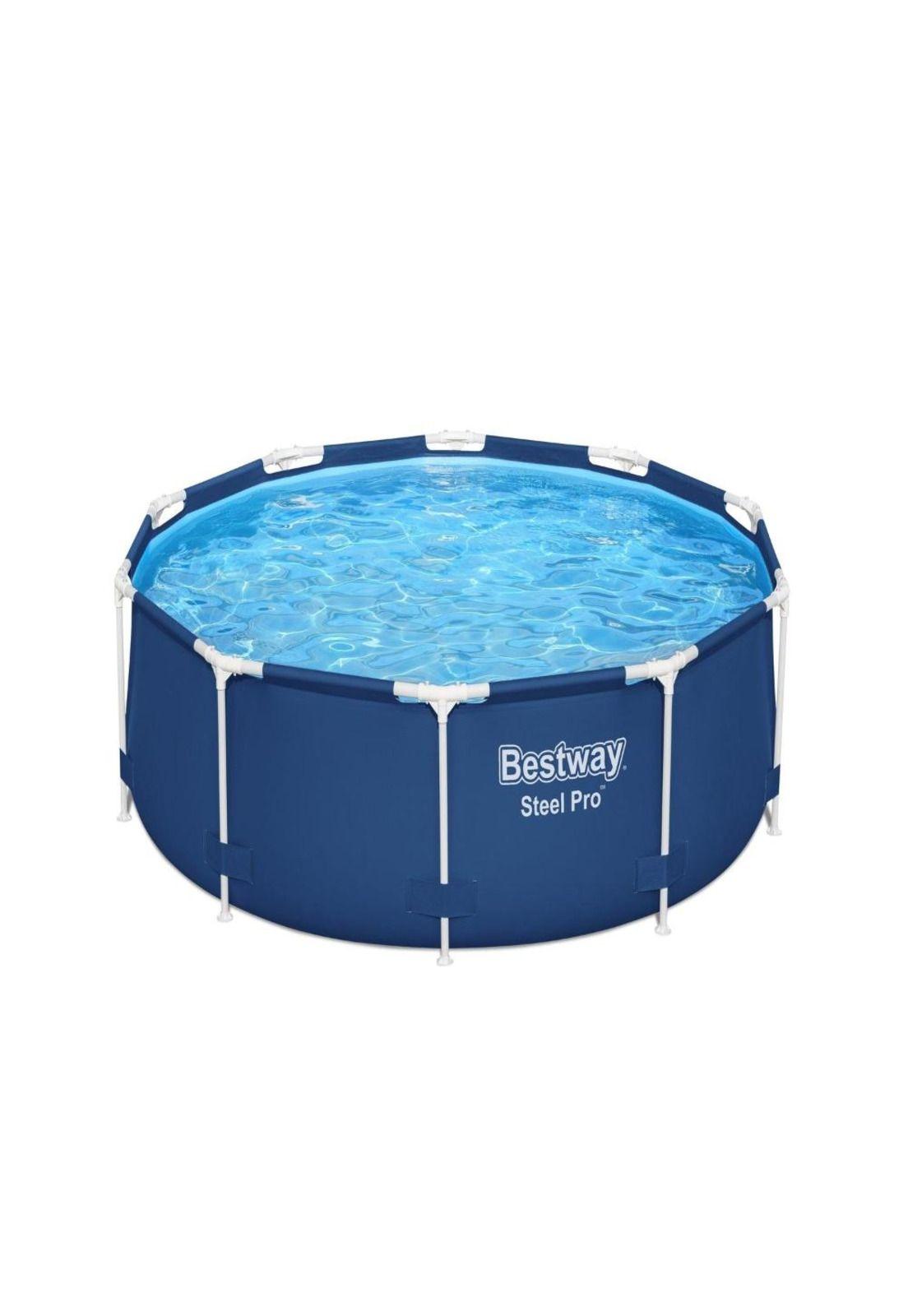 SET PISCINA BESTWAY REDONDA STEEL PRO CON FILTRO 3.05MX76CM-2