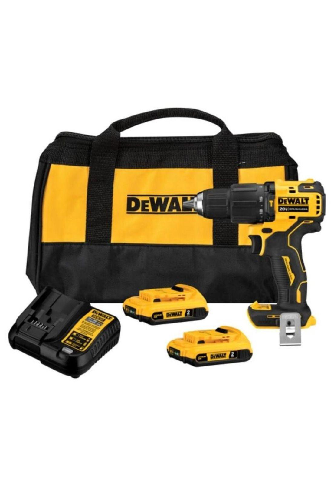 Kit de Taladro Percutor Dewalt DCD709D2-B2 de 13mm 20V-1