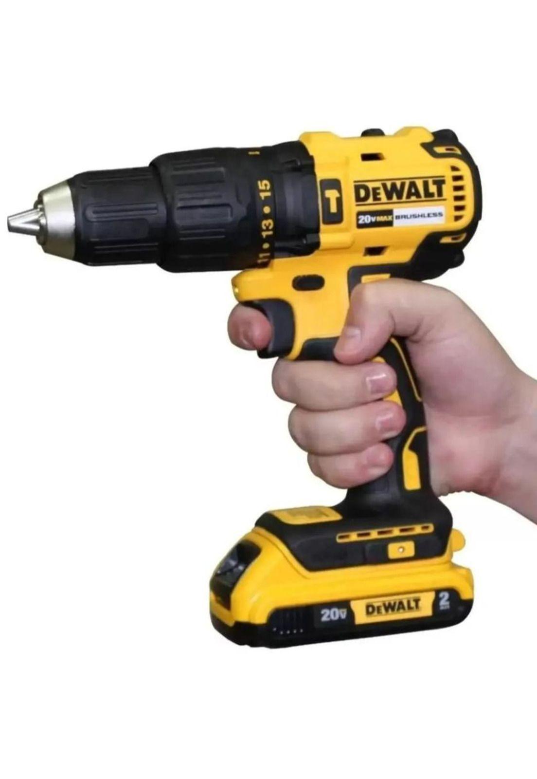 Kit de Taladro Percutor Dewalt DCD709D2-B2 de 13mm 20V-2