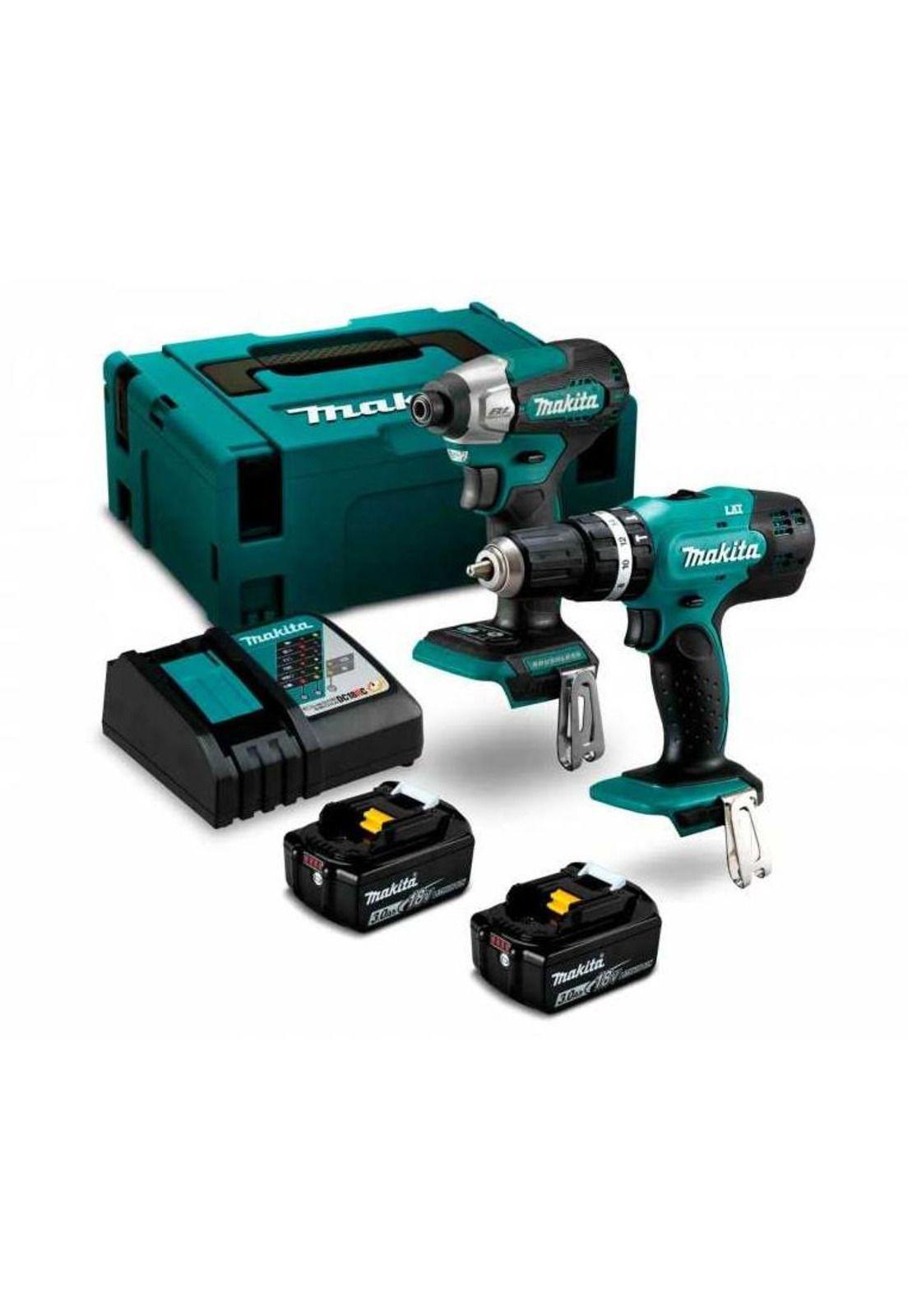KIT MAKITA DTD157RFJ1/18V ATORNILLADOR +TALADRO +2BAT 3AH +C-0