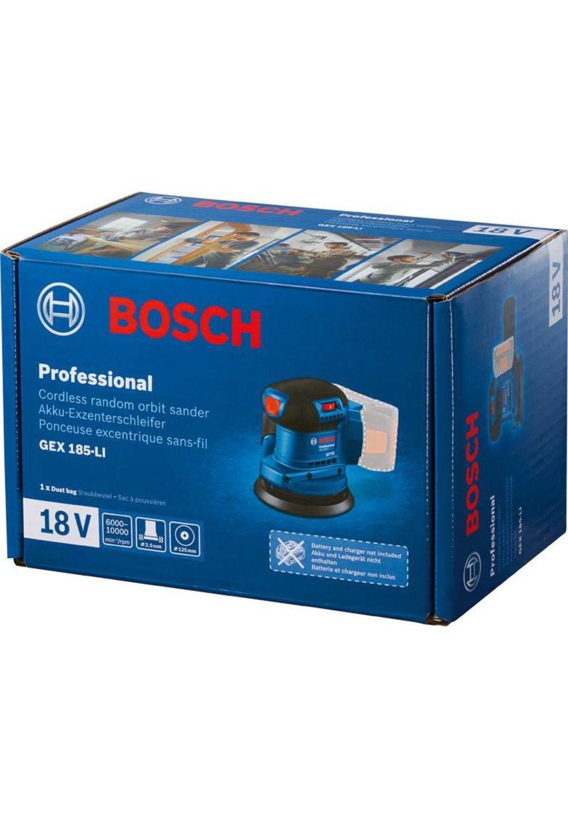 LIJADORA BOSCH GEX 185MM 1 Batería 4A+ 1Carga-2
