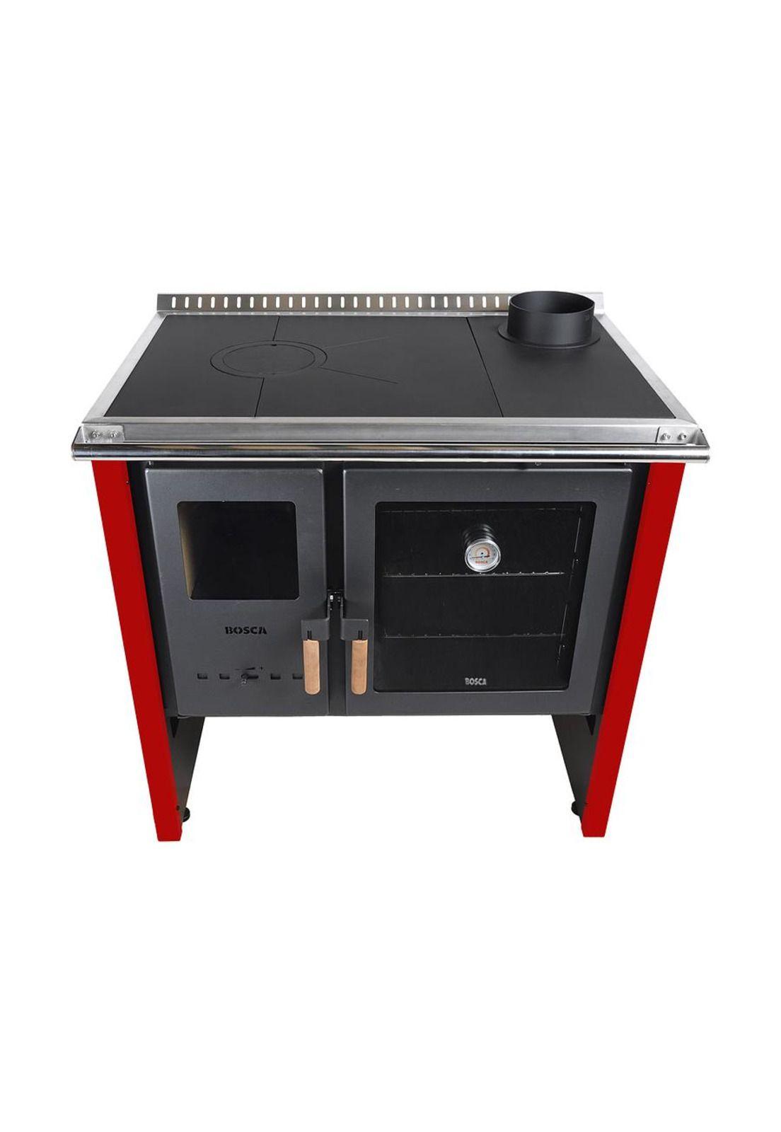 COCINA LEÑA 2P BOSCA HESTIA 90 ROJO-4