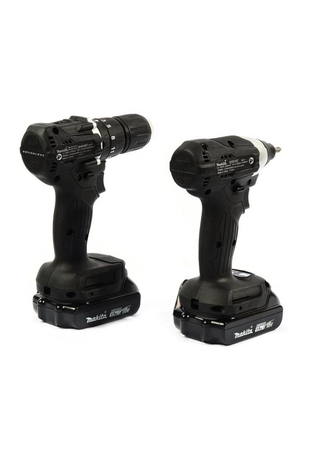 PACK MAKITA BLACK 18V TALA PERC+ATOR IMAC+2B 1.5+1B 3A+C-2