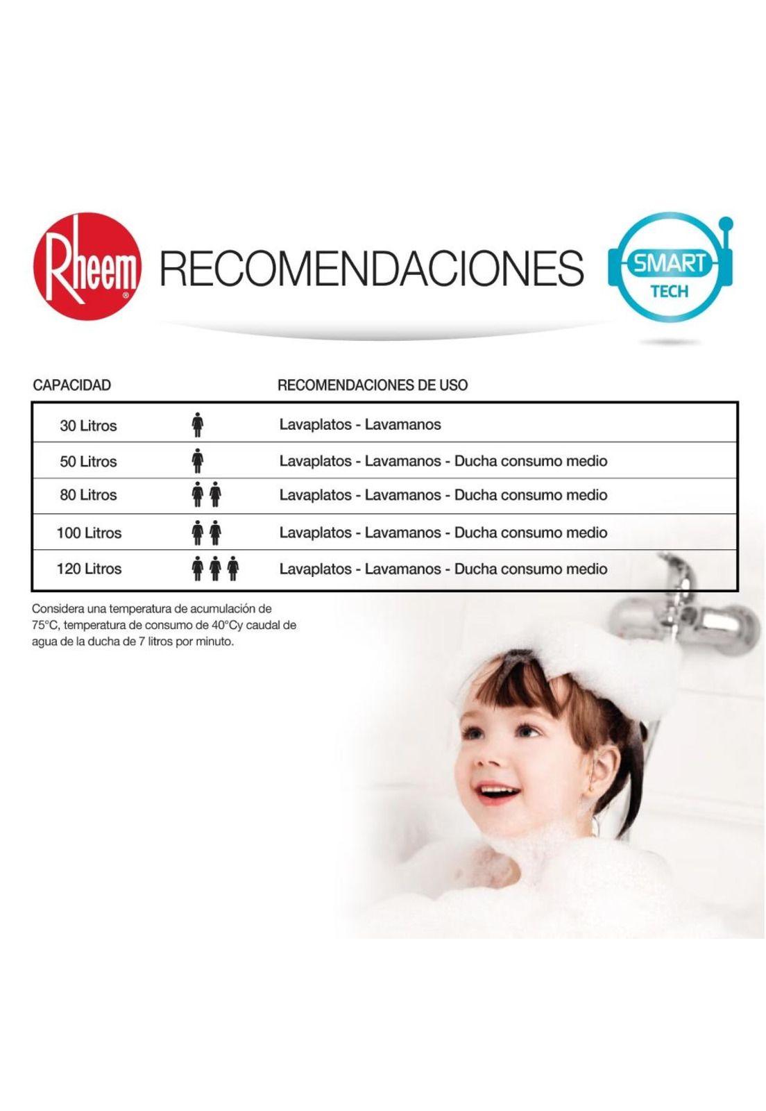 TERMO ELECTRICO COLGAR RHEEM 80 LTS-4