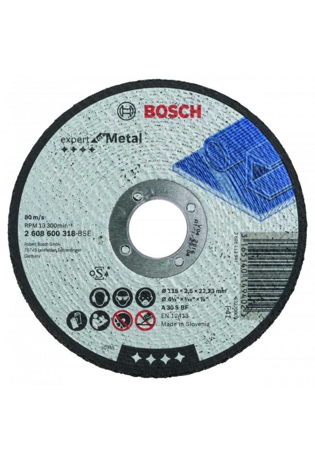 DISCO CORTE RECTO BOSCH 4 1/2"X7/8" 2.5MM G30-0