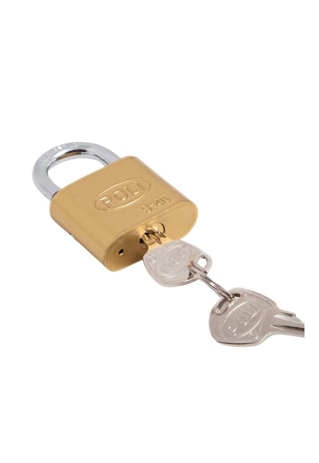 CANDADO POLI S 40MM BR-CJ 3 LLAVES 157140-2