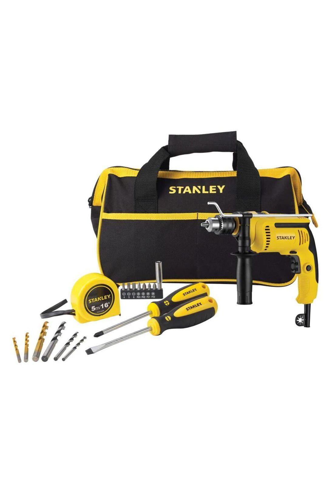 TALADRO PERCUTOR STANLEY SDH700 + 17 ACCESORIOS-2