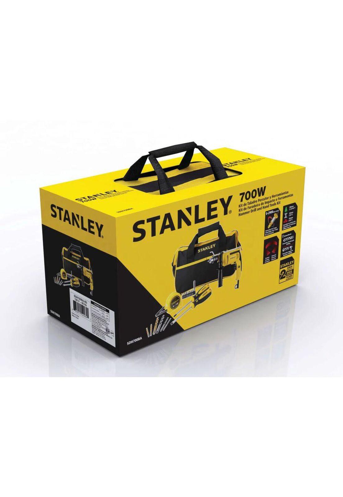 TALADRO PERCUTOR STANLEY SDH700 + 17 ACCESORIOS-4
