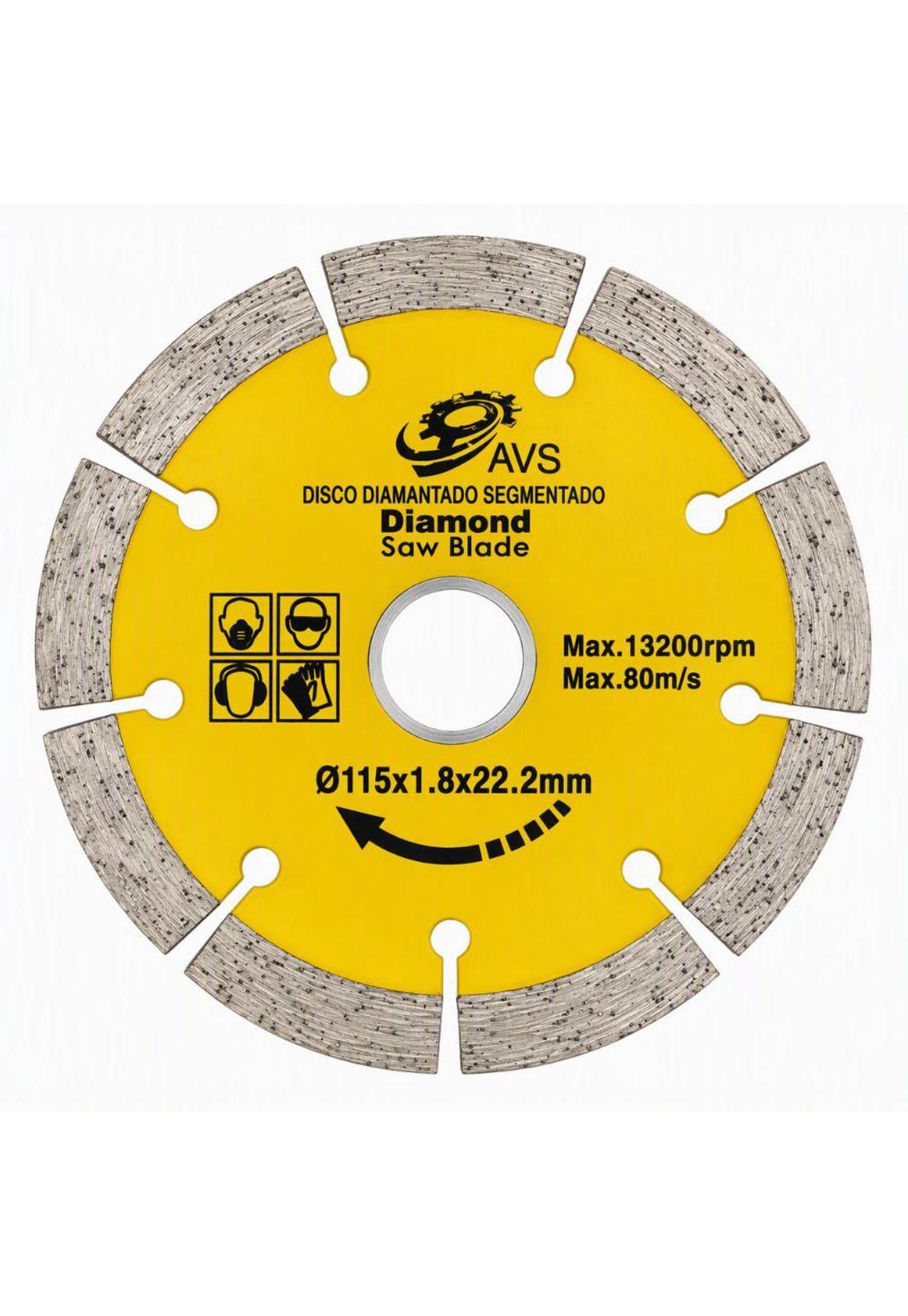 DISCO DIAMANTADO 4 1/2" SEGM.RIFFO (AVS13001)-0
