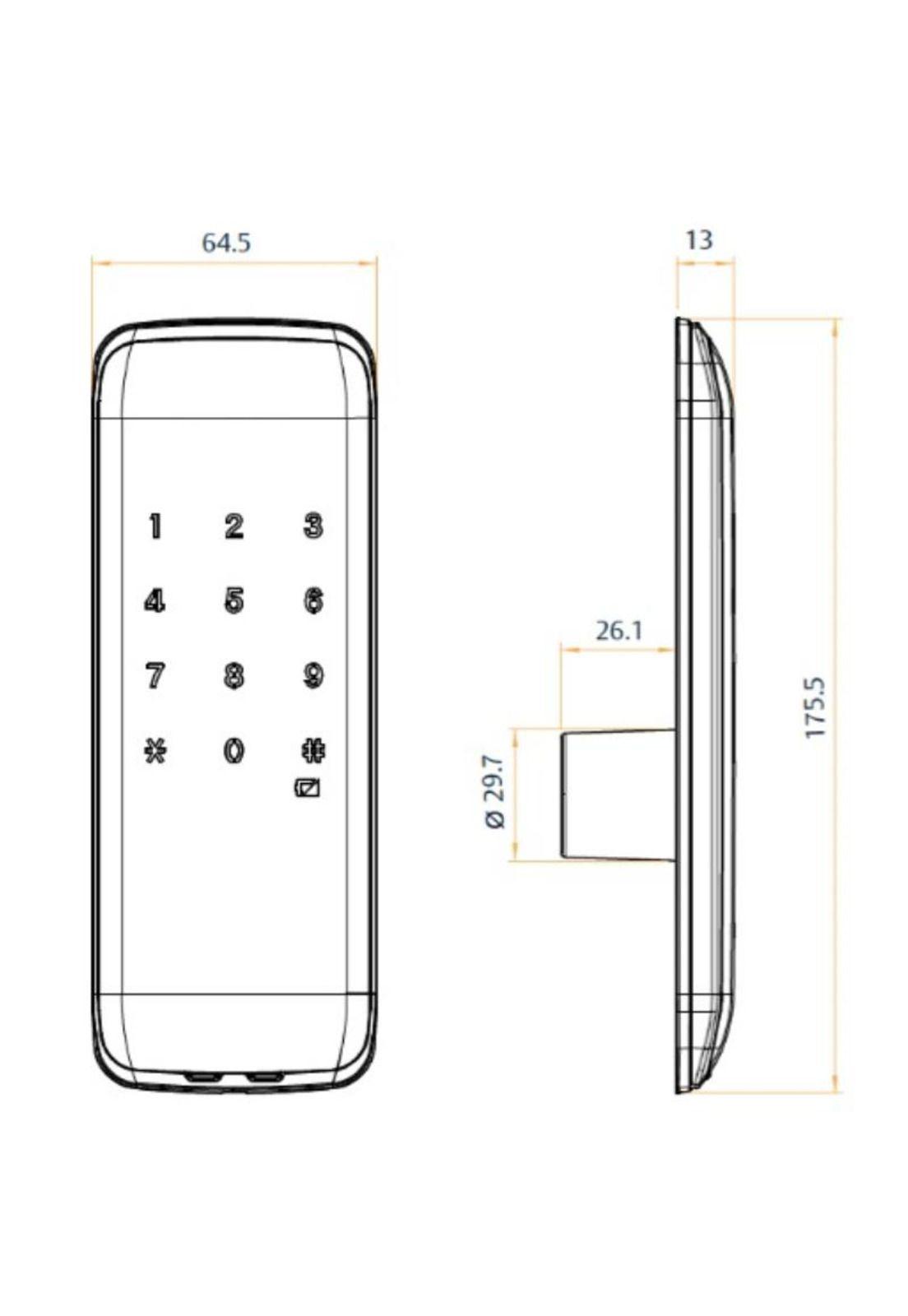 CERR.DIGITAL SOBREP POLI SMART 100 NEGRO CJ-8