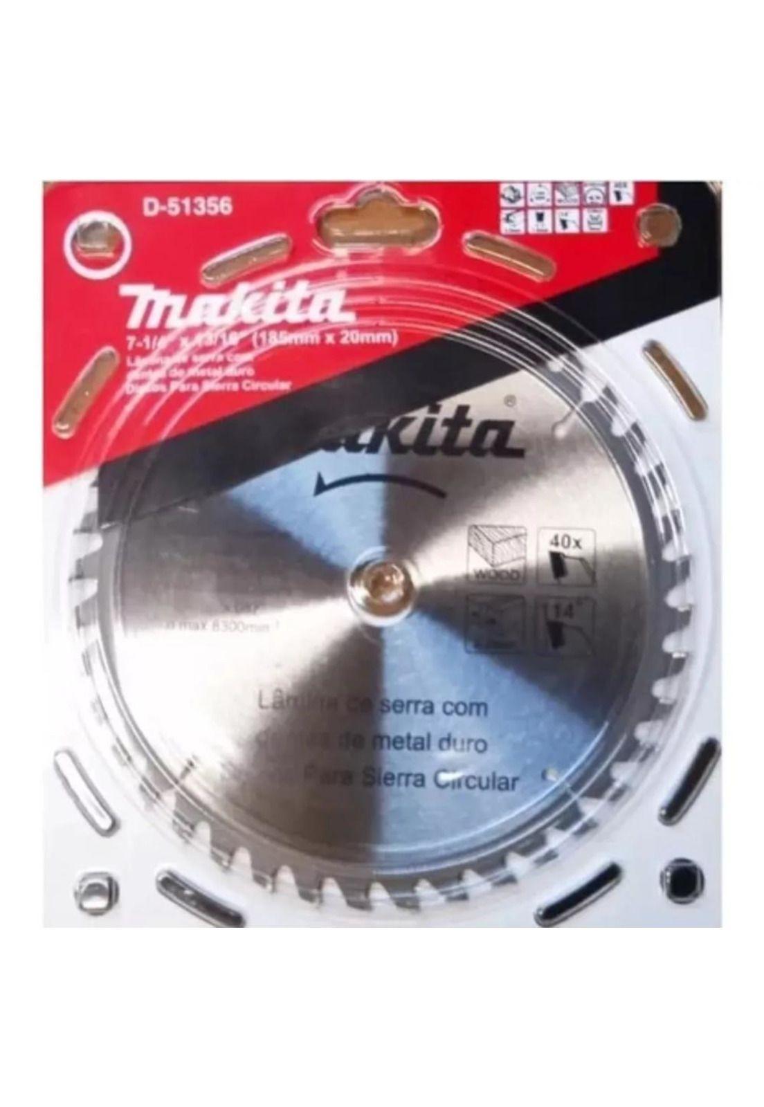 DISCO SIERRA 7 1/4X40 DTS EJE 20MM MAKITA D-51356-1